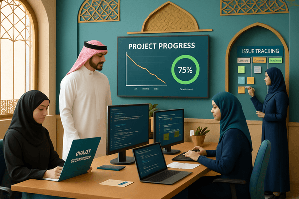 Visual representation of project execution