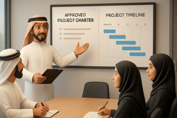 LumiGems project charter getting signed for approval, followed by a kick-off meeting