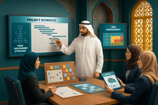 Visual representation of project planning