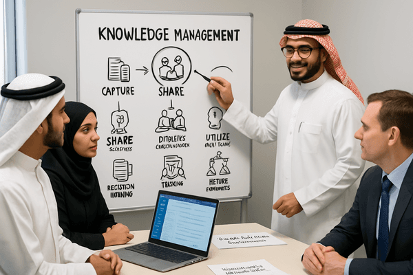 Ahmed organizing project documents and lessons learned