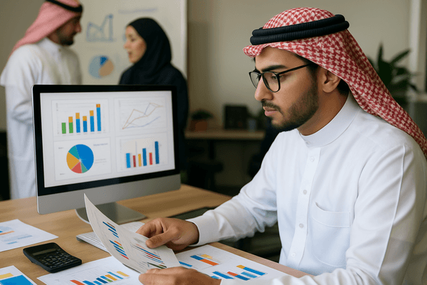 A business analyst working on pre-project documentation
